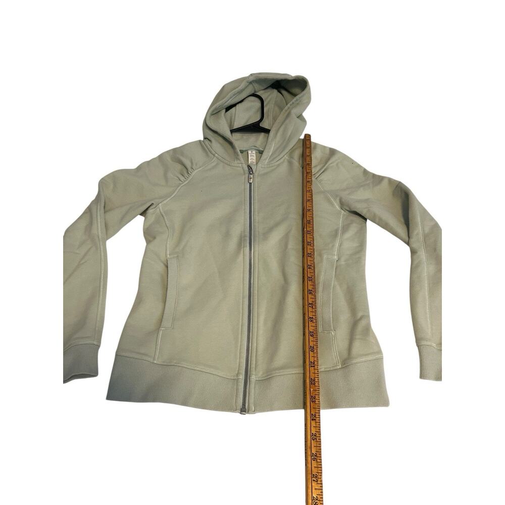 Lululemon Hoodie Womens 6 Mint Scuba Light Cotton Fleece Sweatshirt Heathered - Picture 3 of 12